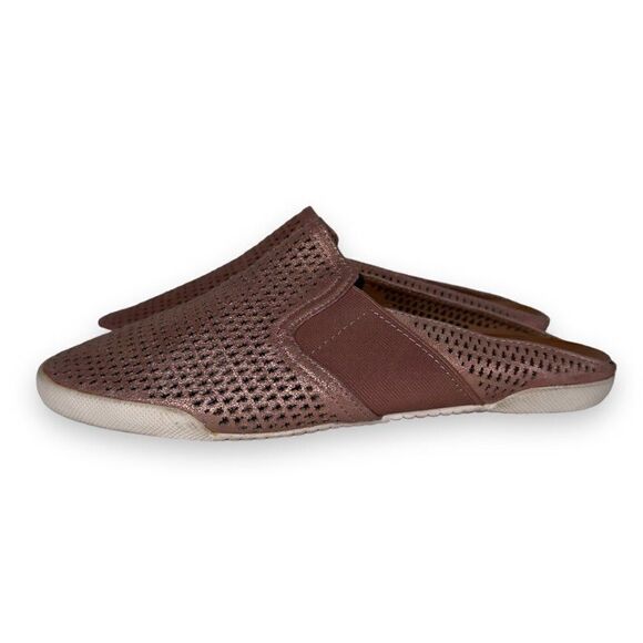 Frye Melanie Perf Slip-on Mules Rose Gold 3479198-RSG Women's 8.5M - Picture 2 of 10